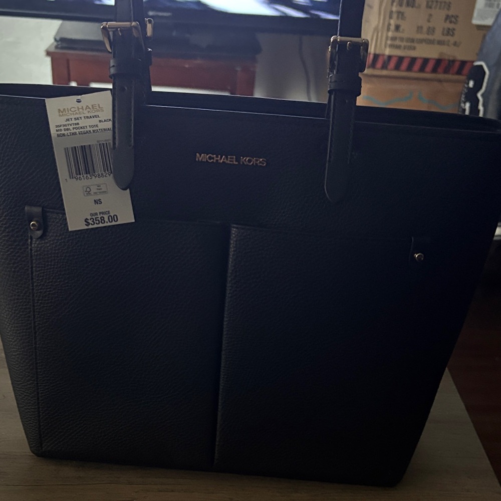 Michael Kors Black Leather Briefcase